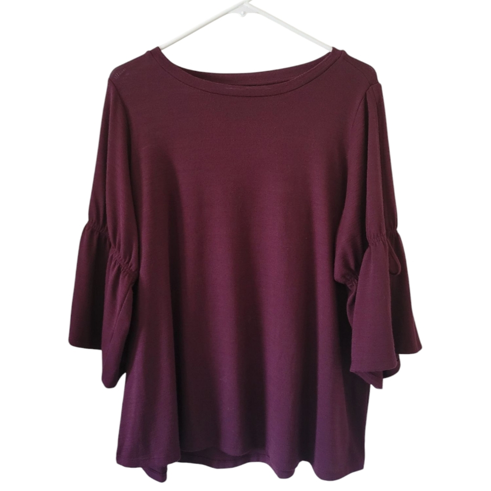 LOFT Rich Burgundy Blouse